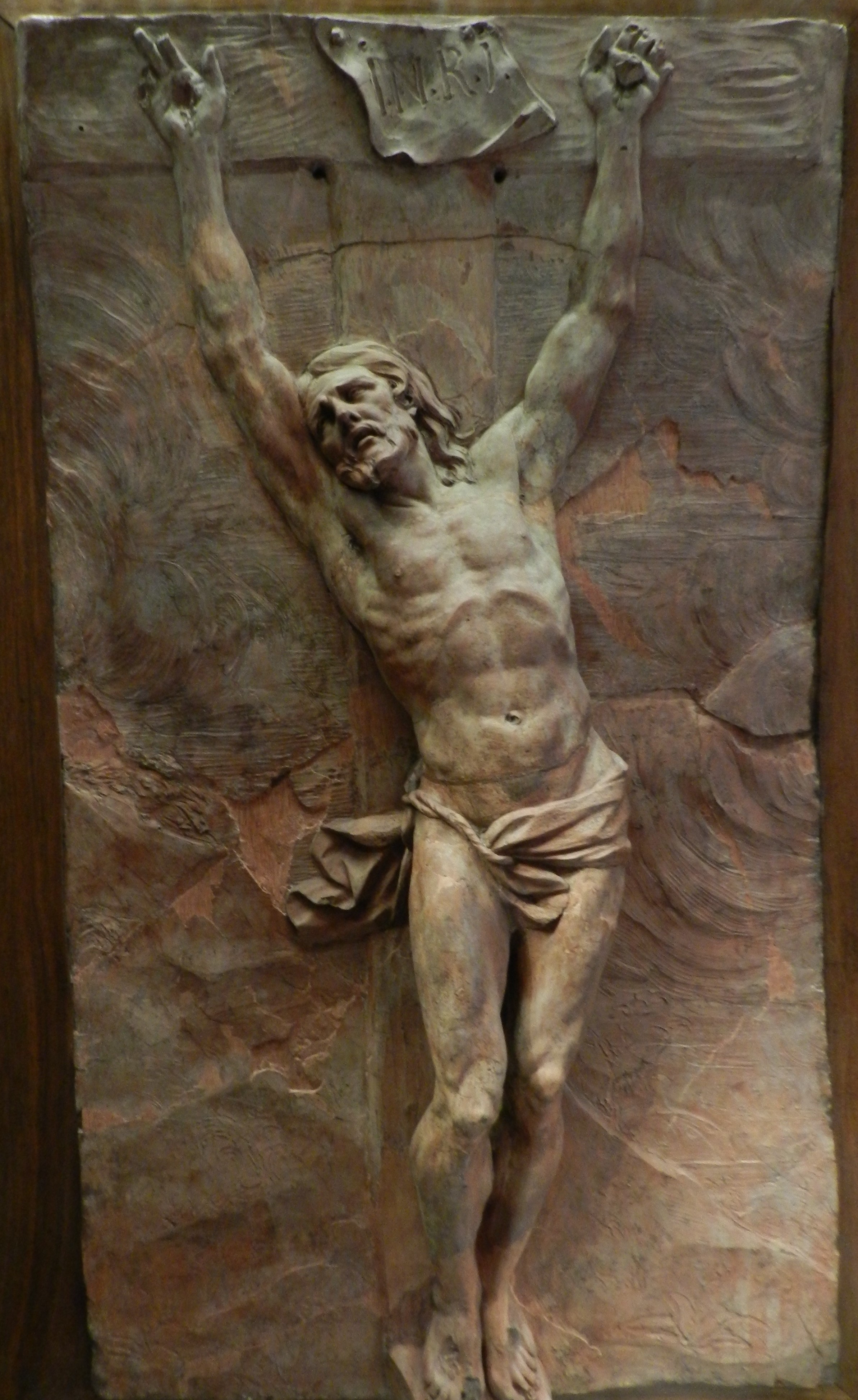167 - christ mourant sur la croix - puget - trois-quart gauche 1